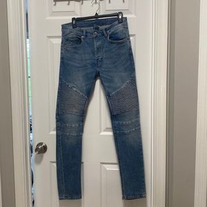 H&M biker skinny jeans